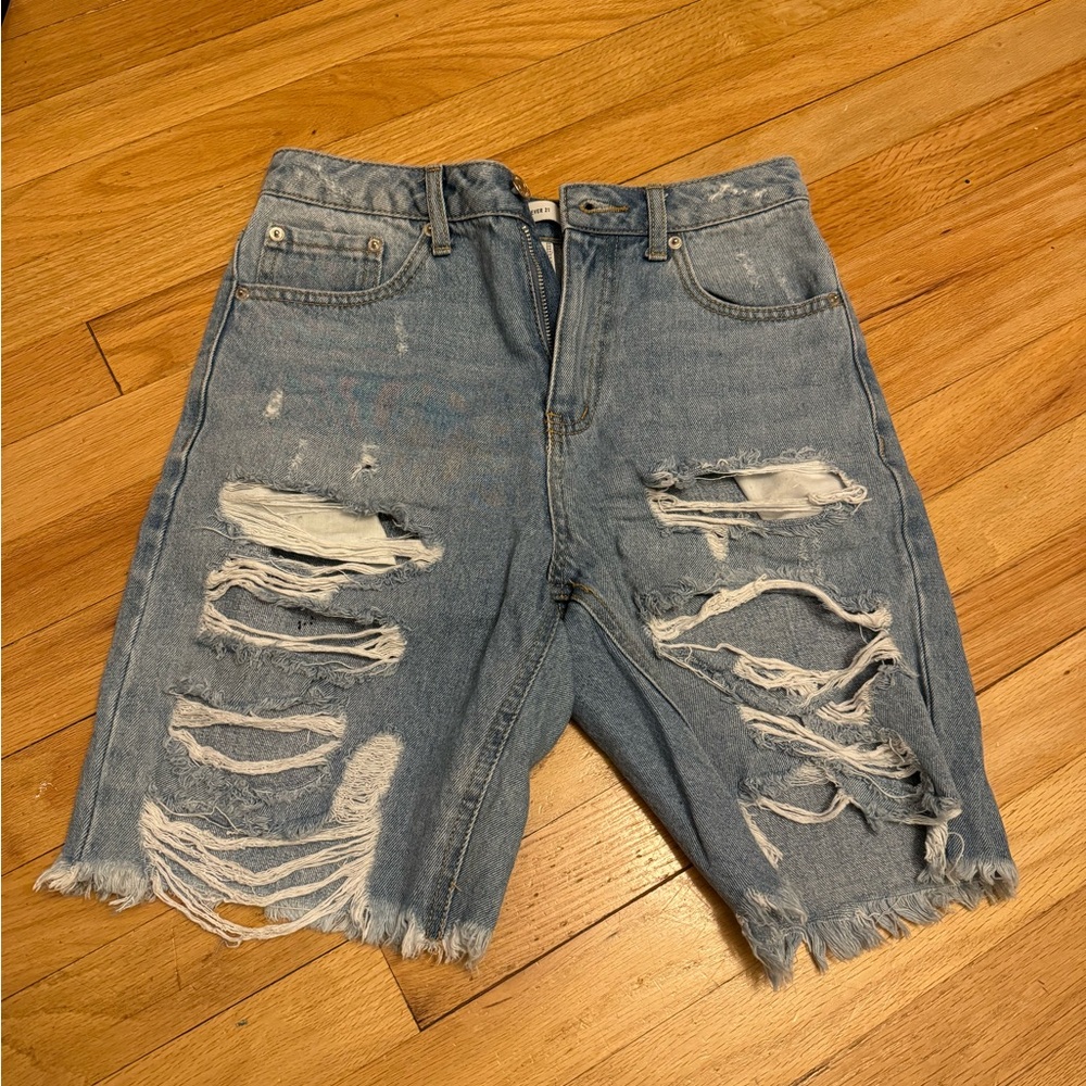 Forever 21 Denim Shorts Long